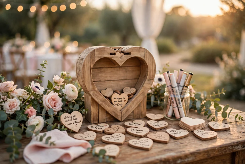 Wooden Guest Book for Wedding